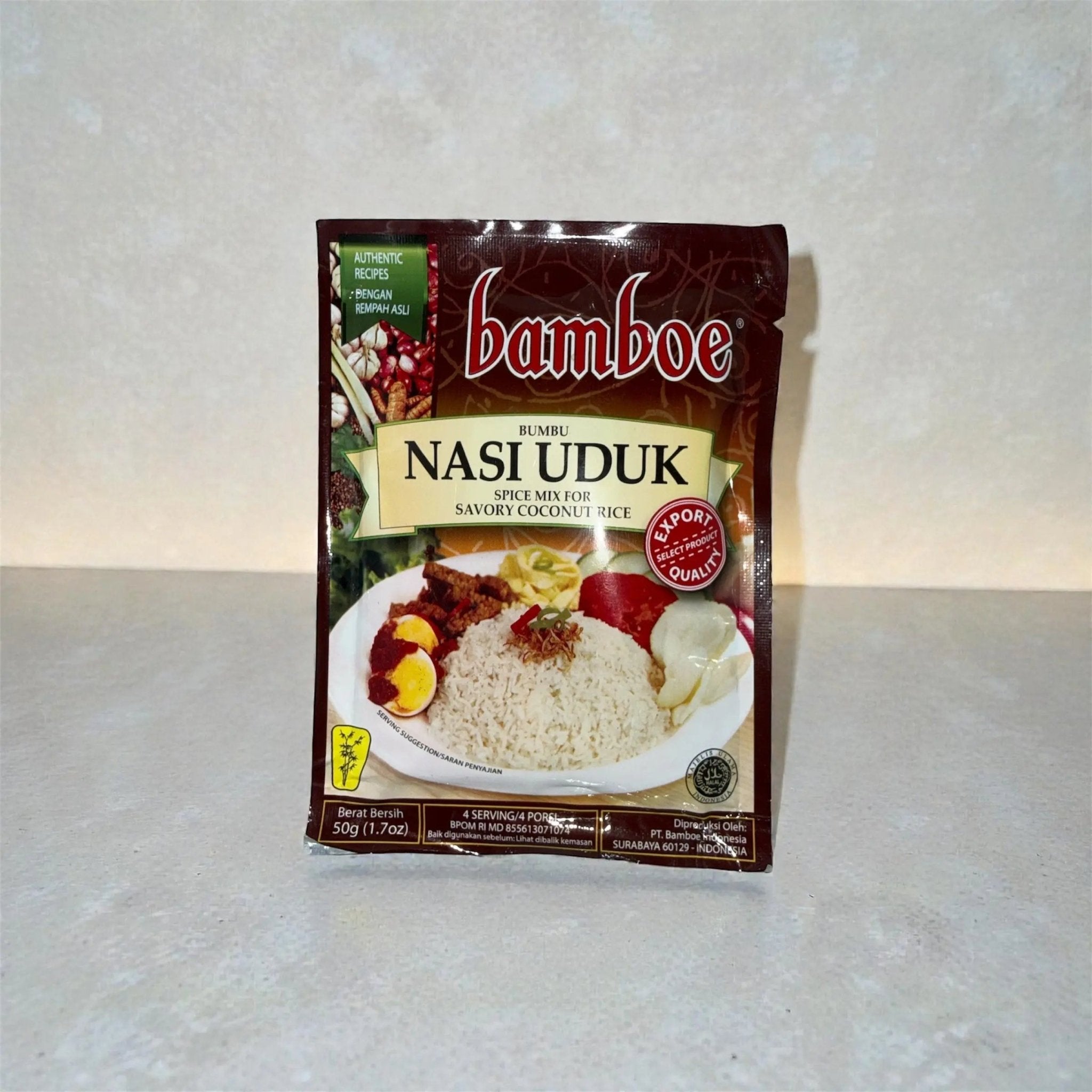 Bamboe Bumbu Nasi Uduk - Spice Mix for Savory Coconut Rice - LINGORA
