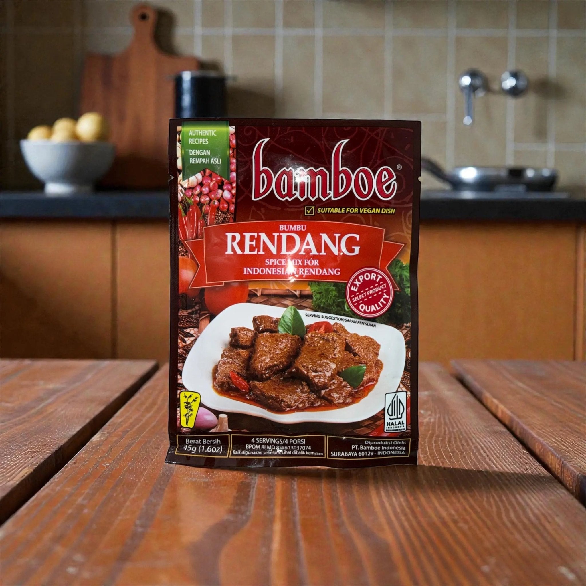 Bamboe Bumbu Rendang - Spice Mix for Indonesian Rendang - LINGORA