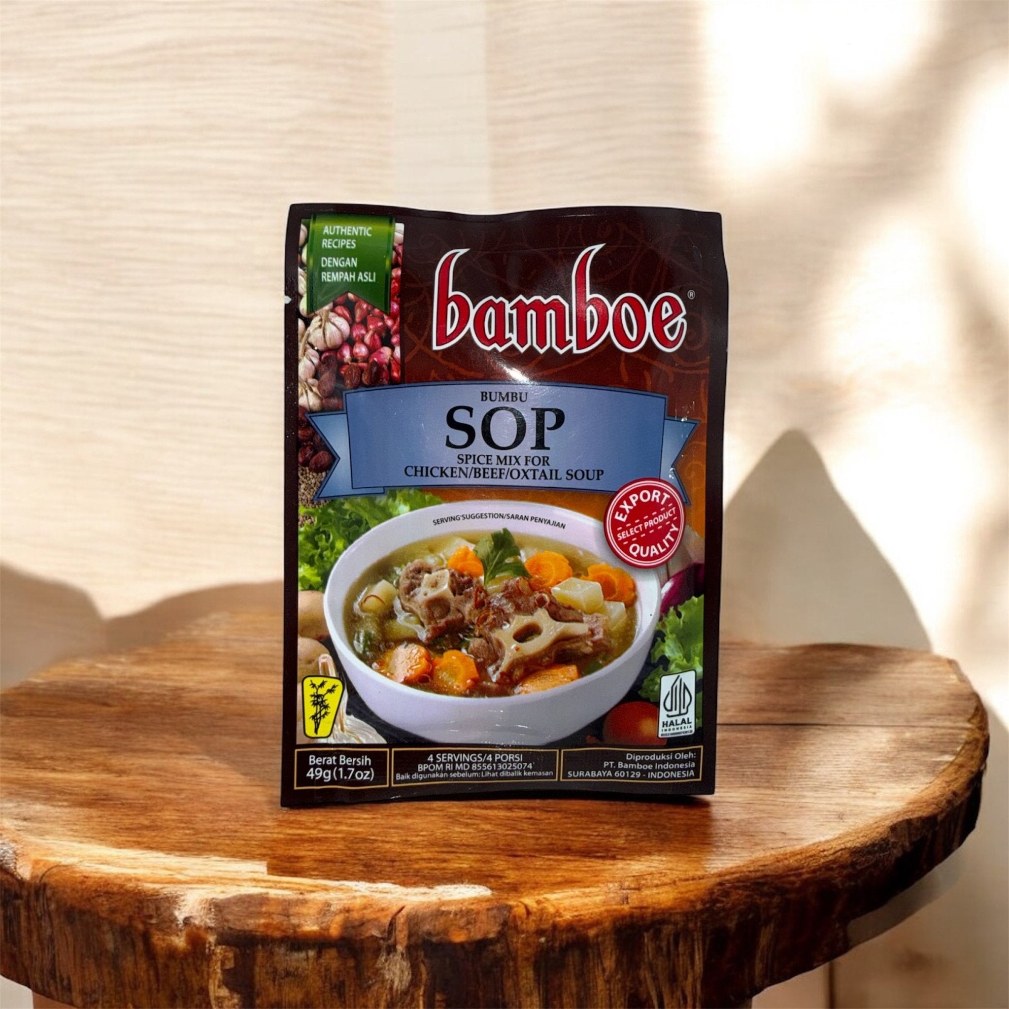 Bamboe Bumbu SOP - Spice Mix for Chicken/Beef/Oxtail Soup - LINGORA