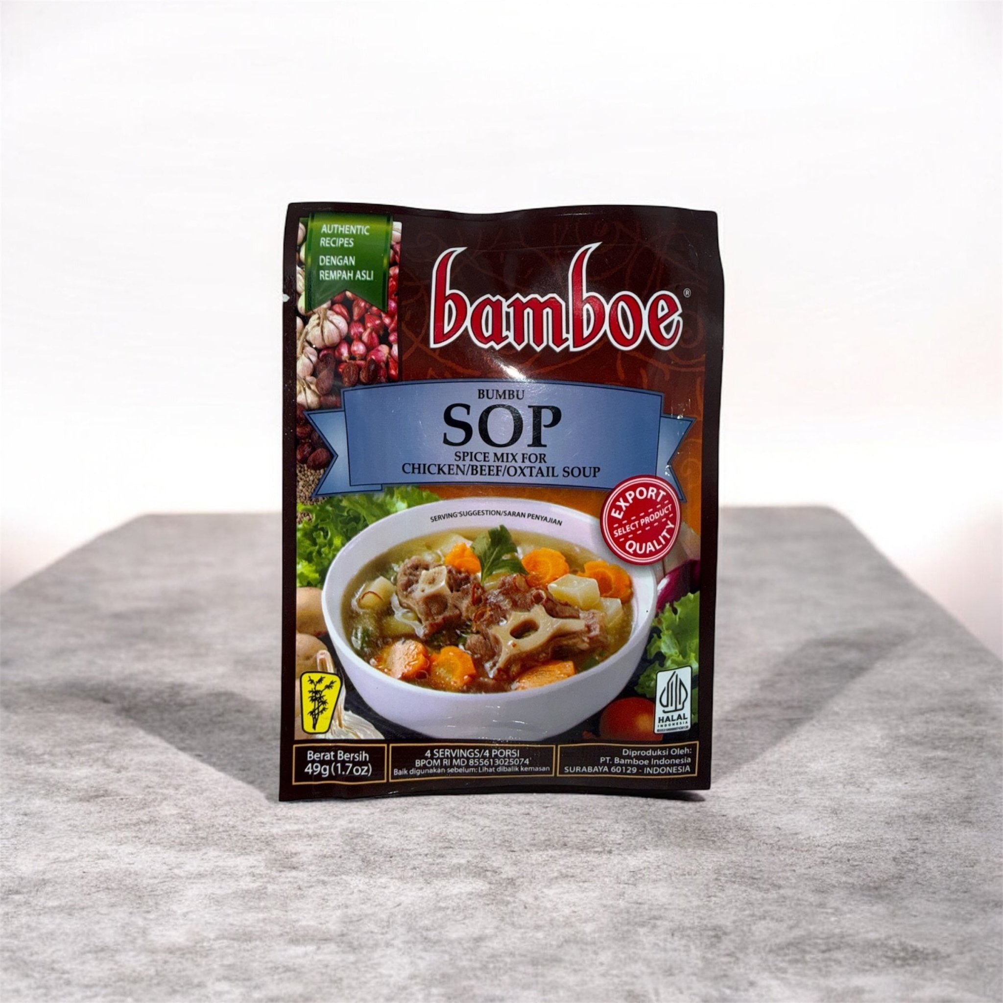 Bamboe Bumbu SOP - Spice Mix for Chicken/Beef/Oxtail Soup - LINGORA